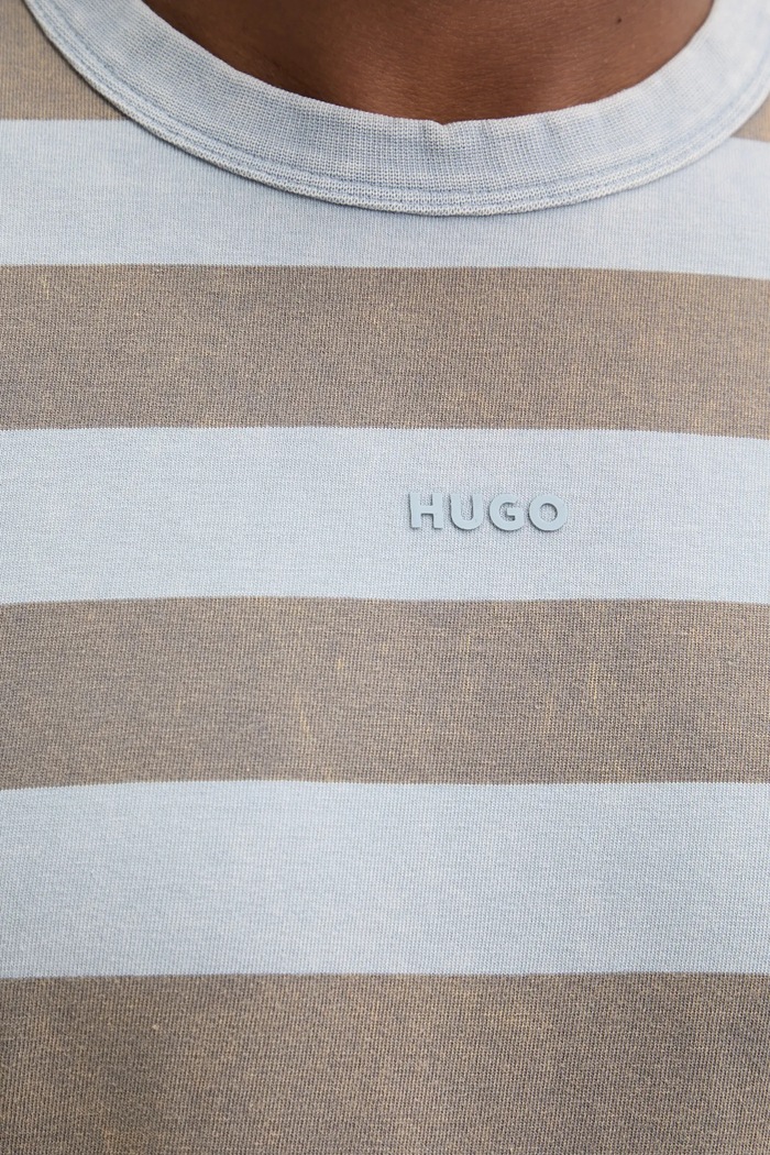 HUGO tricou din bumbac albastru 50535283