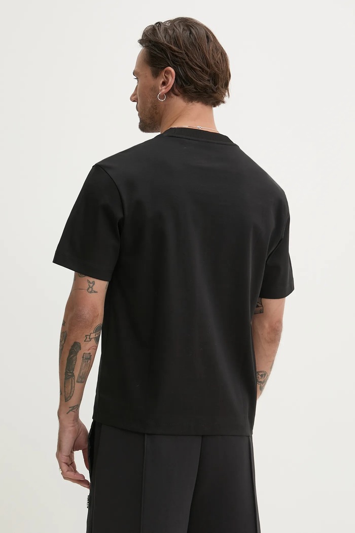 Odzież HUGO t-shirt bawełniany 50536347 czarny