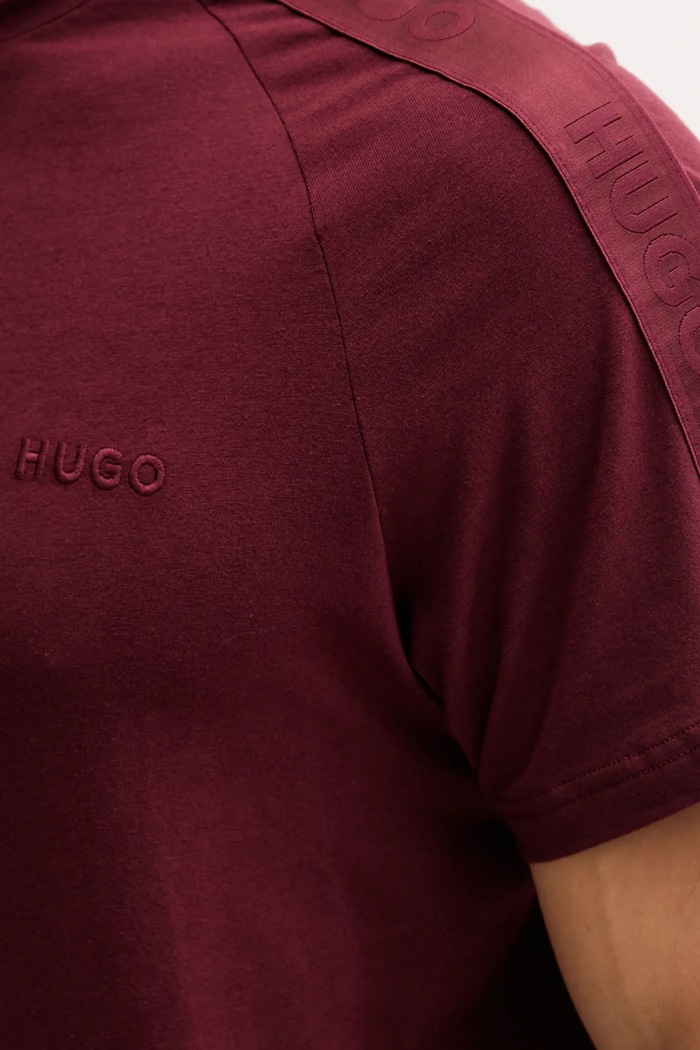 HUGO póló otthoni viseletre 50540912 burgundia