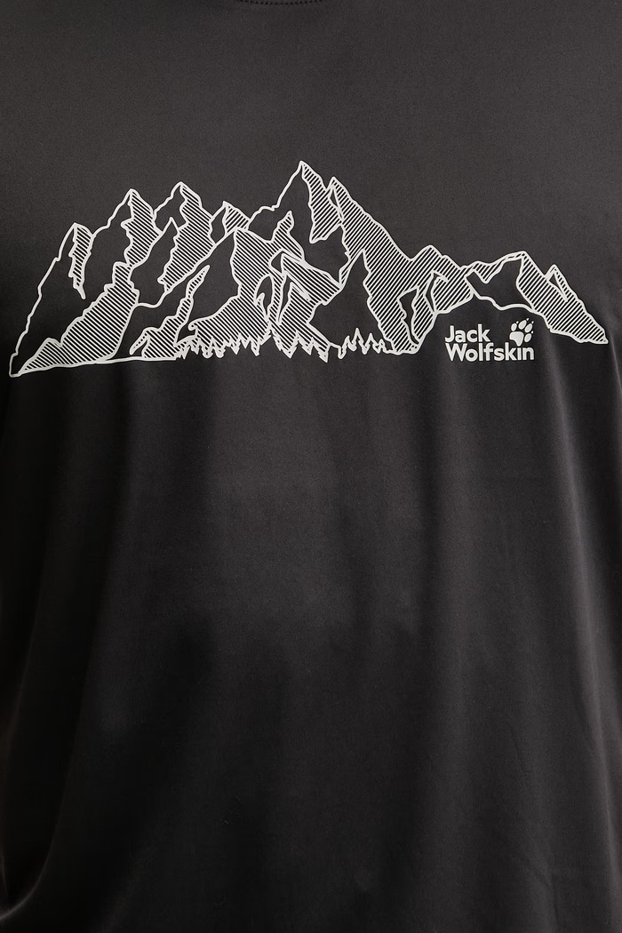 Jack Wolfskin tricou pentru trekking bărbătesc Peak Graphic A63269 negru