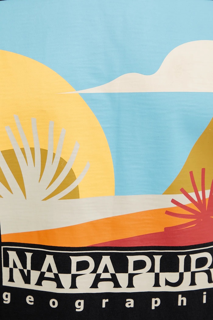 Napapijri t-shirt bawełniany S-Arbia NP0A4IE39411 czarny