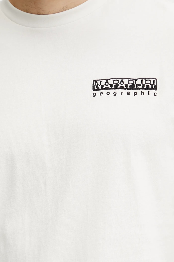 Napapijri tricou din bumbac S-Vignoni NP0A4ILXN1A1 bej