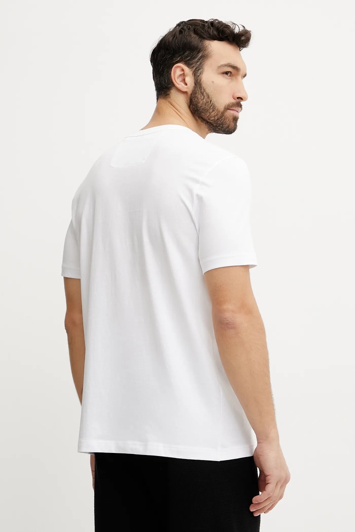 Odzież BOSS Green t-shirt bawełniany 50537825 biały
