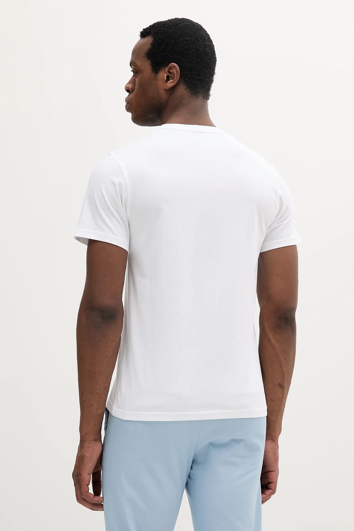 Oblečení Bavlněné tričko Barbour Devon Graphic T-Shirt MTS1391 bílá