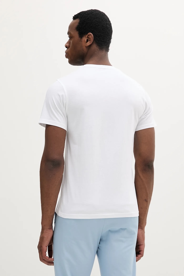 Oblečení Bavlněné tričko Barbour Devon Graphic T-Shirt MTS1391 bílá