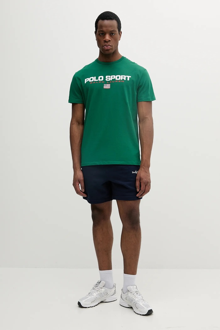 Polo Ralph Lauren t-shirt bawełniany 710880627 zielony SS25