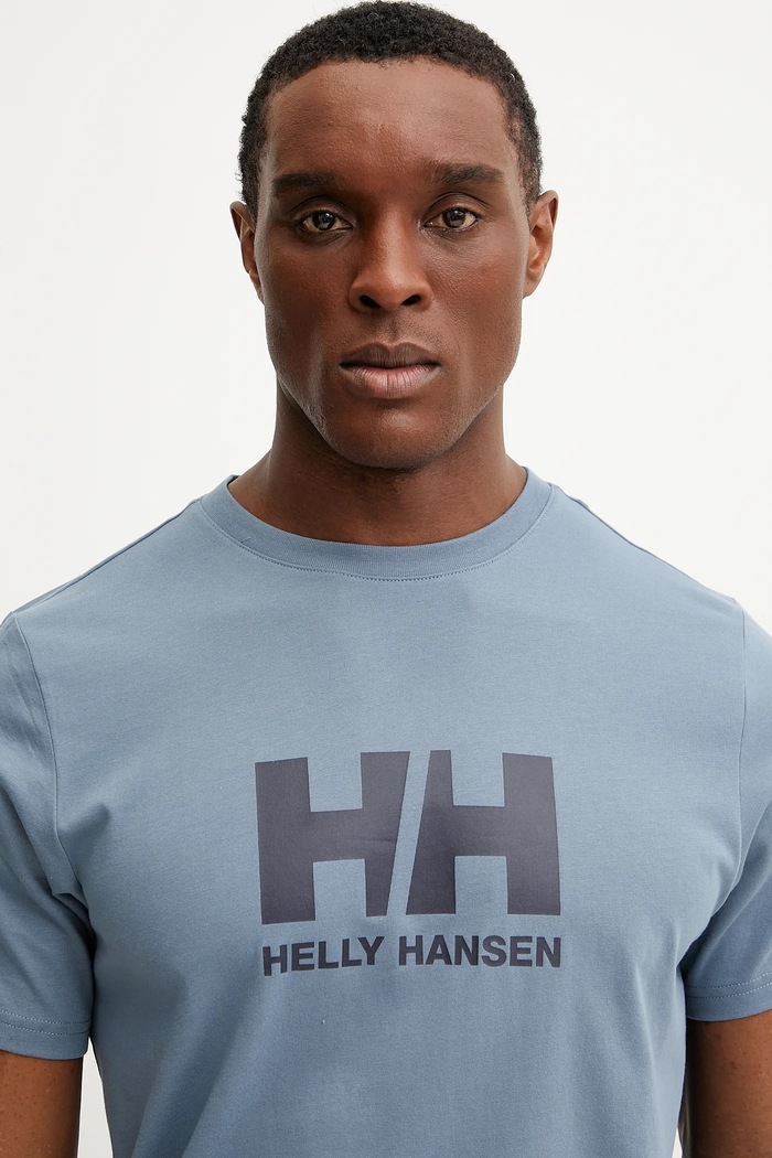 Helly Hansen pamut póló HH LOGO kék 54596