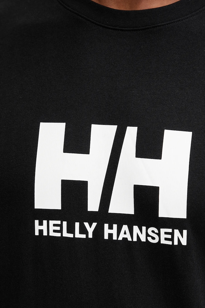 Памучна тениска Helly Hansen HH LOGO 54596 черен