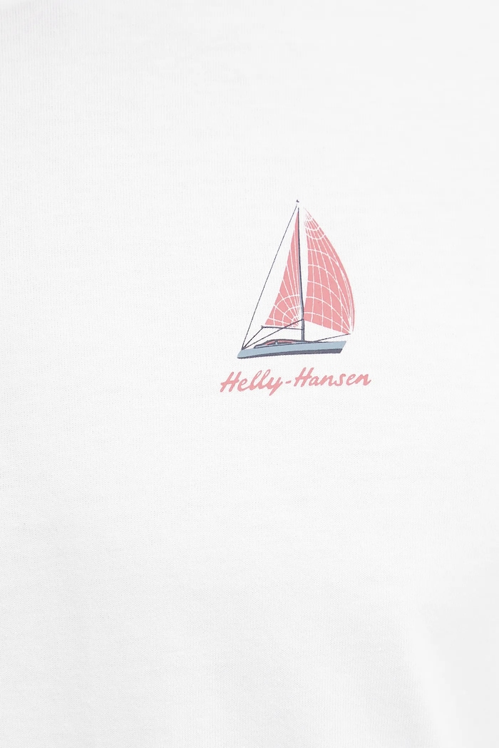 Helly Hansen tricou din bumbac SHORELINE alb 54601