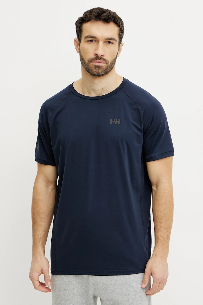 Majica kratkih rukava Helly Hansen HP OCEAN print mornarsko plava 34418