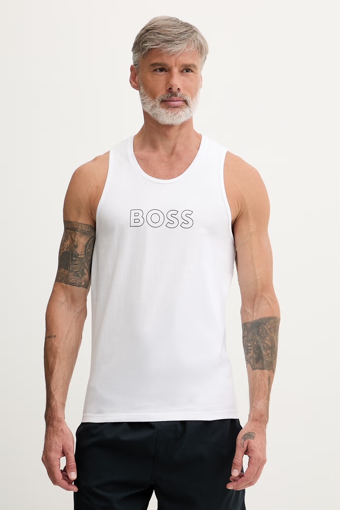 BOSS plažni top moški bela 50491711