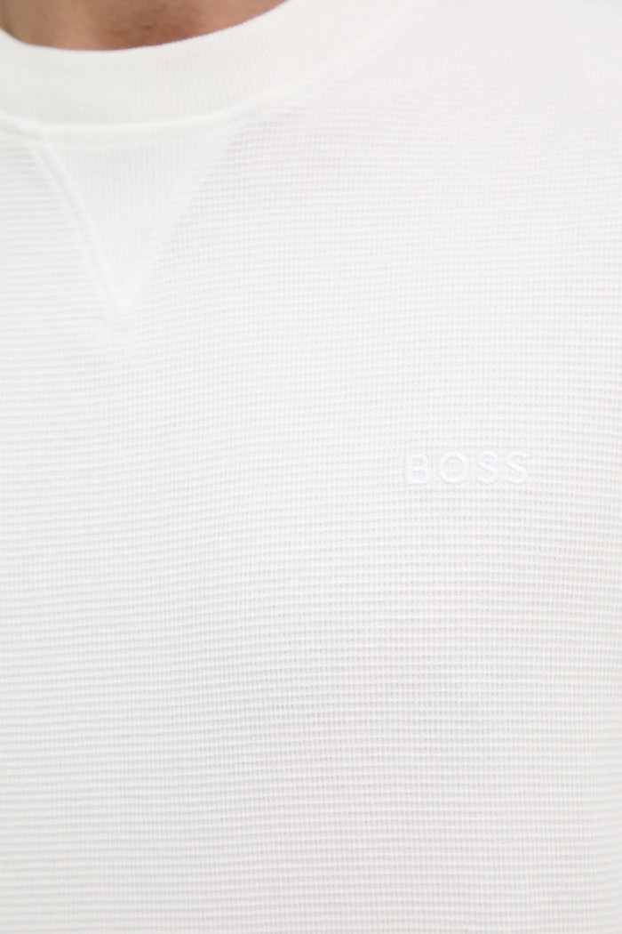 Bavlněné tričko BOSS Orange 50536746 bílá