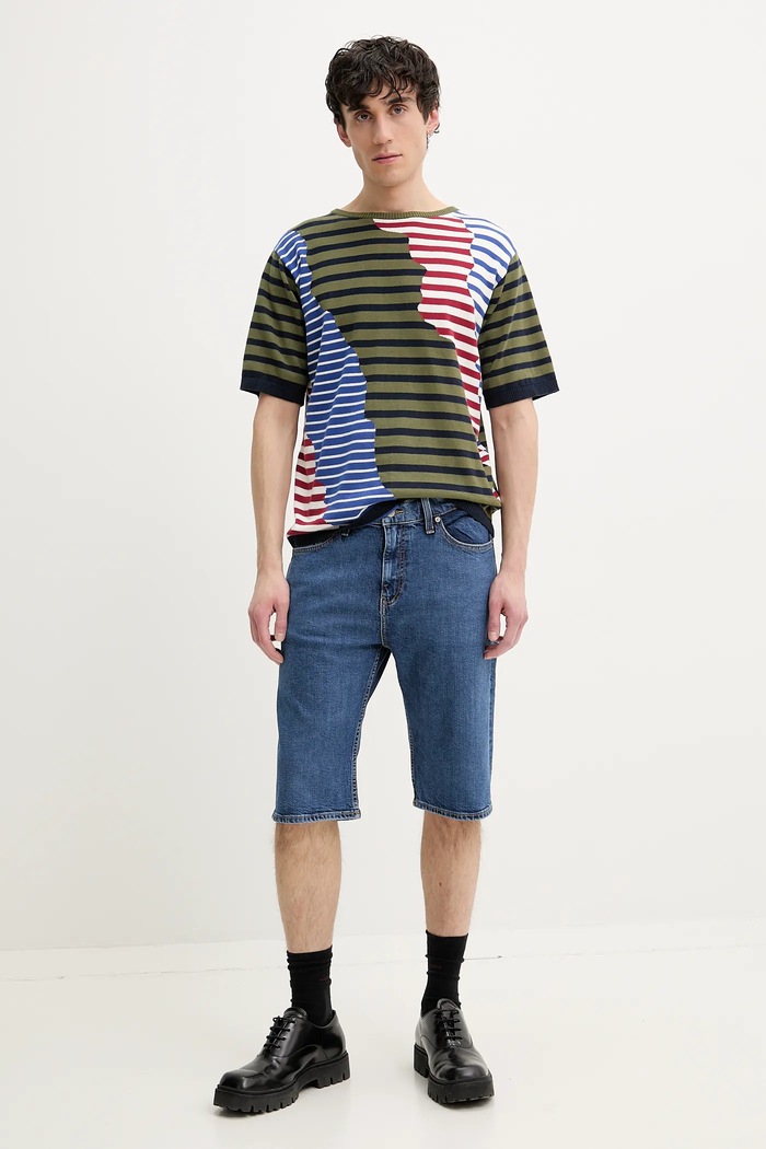Bavlnené tričko Desigual TERRANOVA 25SMTF04 zelená SS25