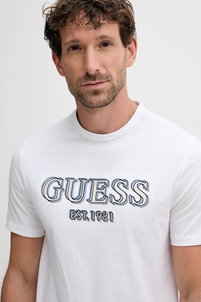 Bavlněné tričko Guess bílá M5GI07.I3Z14