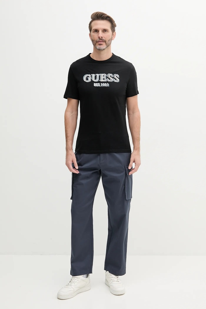 Guess Bavlnené tričko Guess M5GI07.I3Z14 čierna SS25