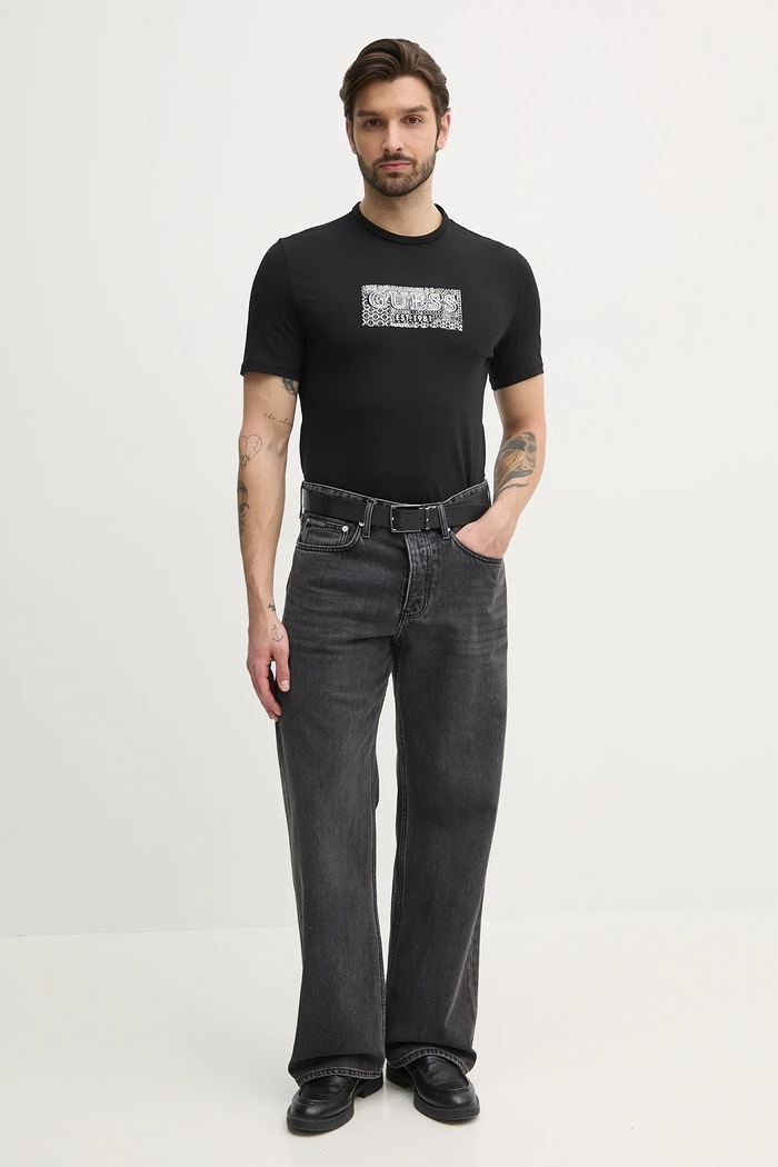 Μπλουζάκι Guess M5GI19.J1314 μαύρο SS25