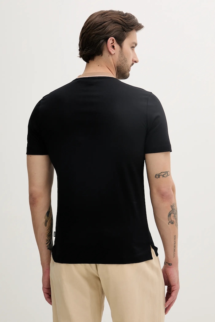 Odzież BOSS t-shirt bawełniany 50531793 czarny