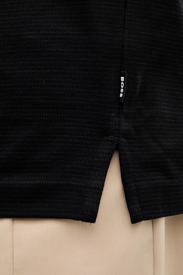 BOSS pamut póló 50534030 fekete
