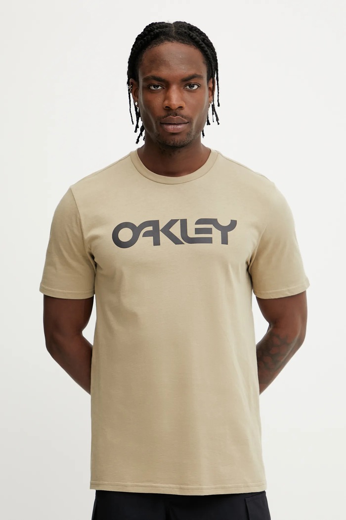 Oakley tričko pánske bavlnené MARK II potlač zelená FOA404011