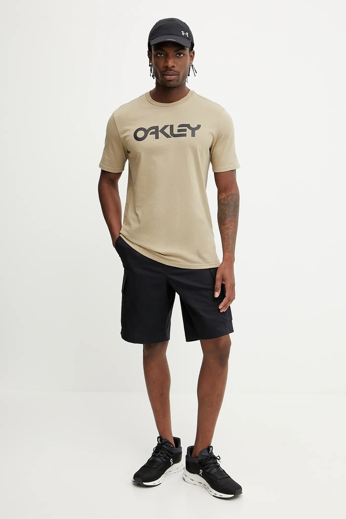 Oakley tričko pánske bavlnené MARK II FOA404011 zelená SS26