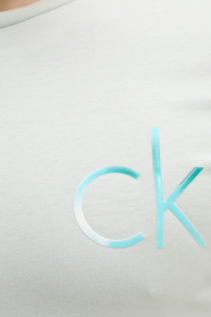 Calvin Klein t-shirt bawełniany K10K114146 zielony