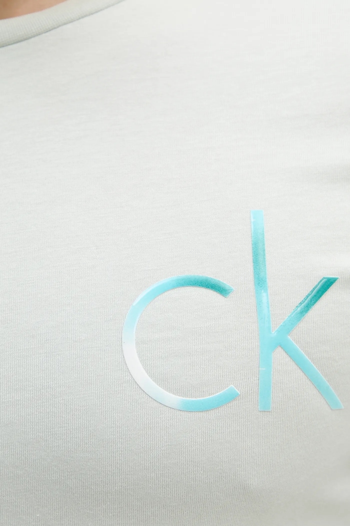 Calvin Klein t-shirt bawełniany K10K114146 zielony