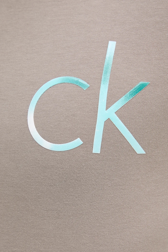 Calvin Klein pamut póló bézs K10K114146