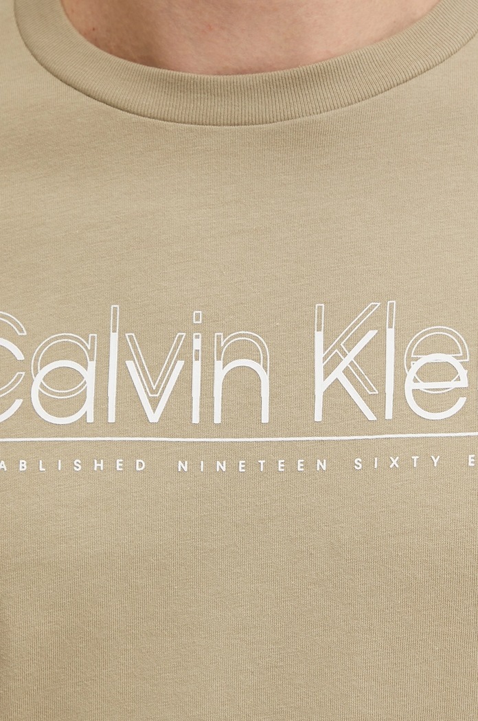 Calvin Klein tricou din bumbac verde K10K114149