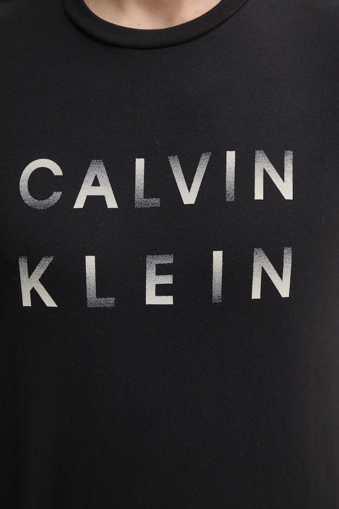 Calvin Klein t-shirt bawełniany K10K114156 czarny