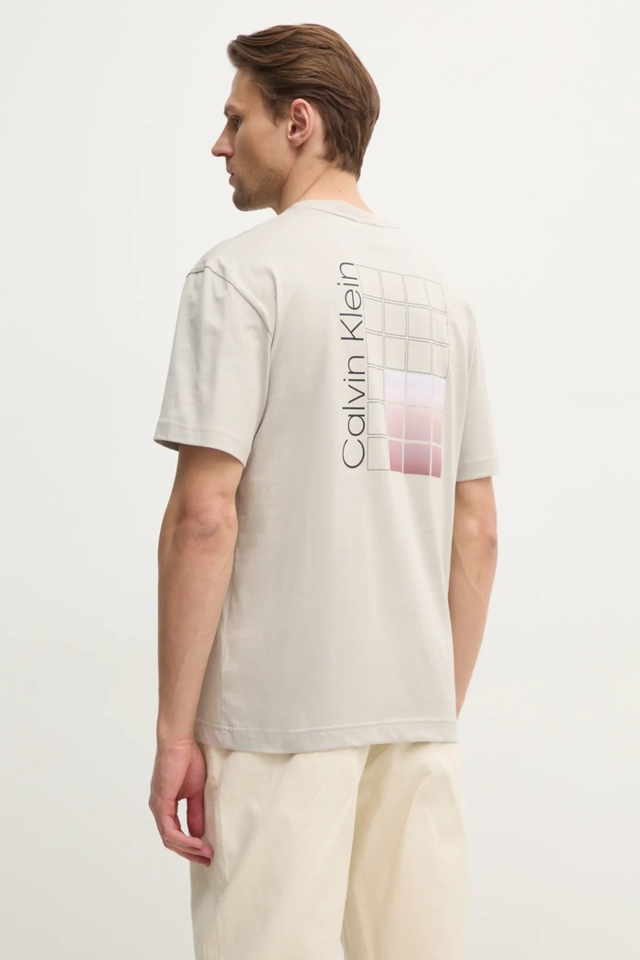 Abbigliamento Calvin Klein t-shirt in cotone K10K114164 beige