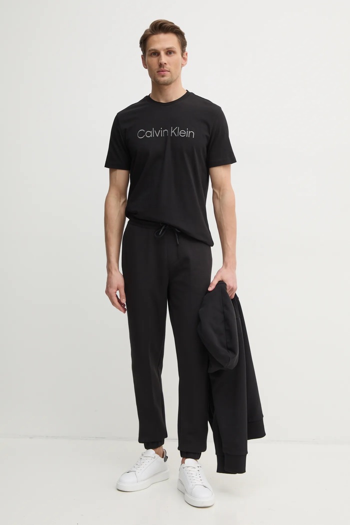 Calvin Klein tricou din bumbac K10K114169 negru SS25
