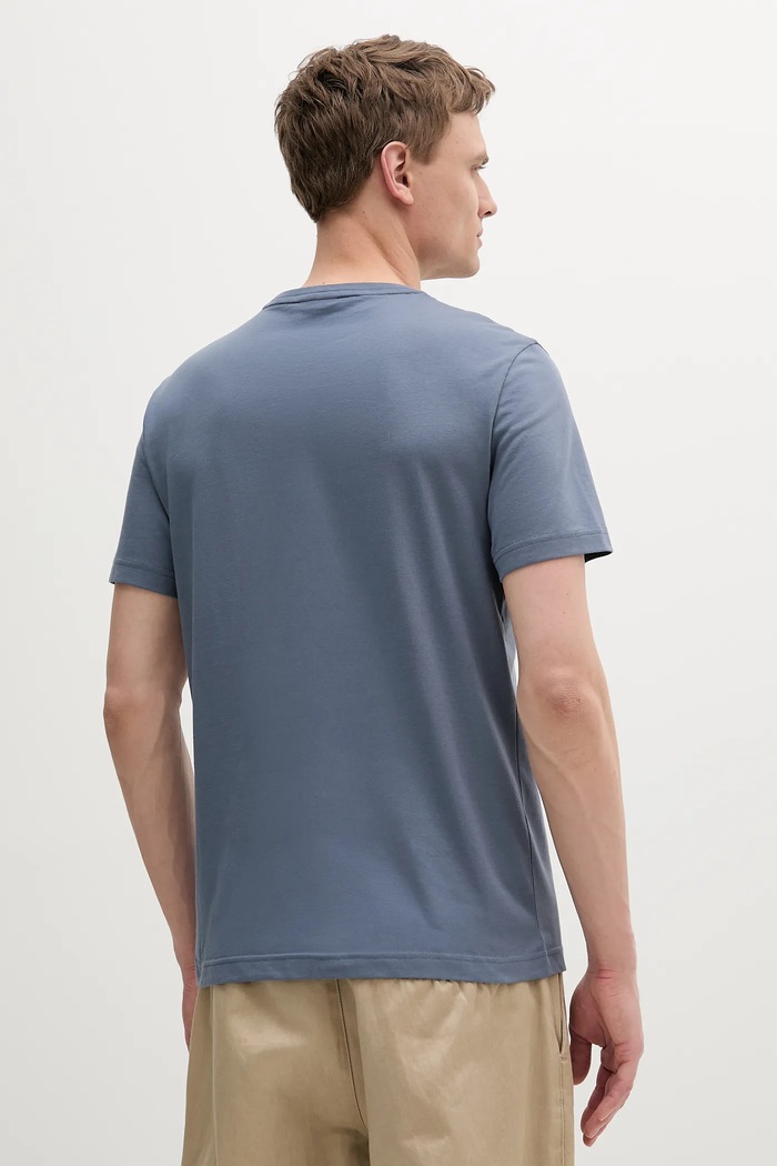 Pamučna majica Calvin Klein K10K114172 plava SS25