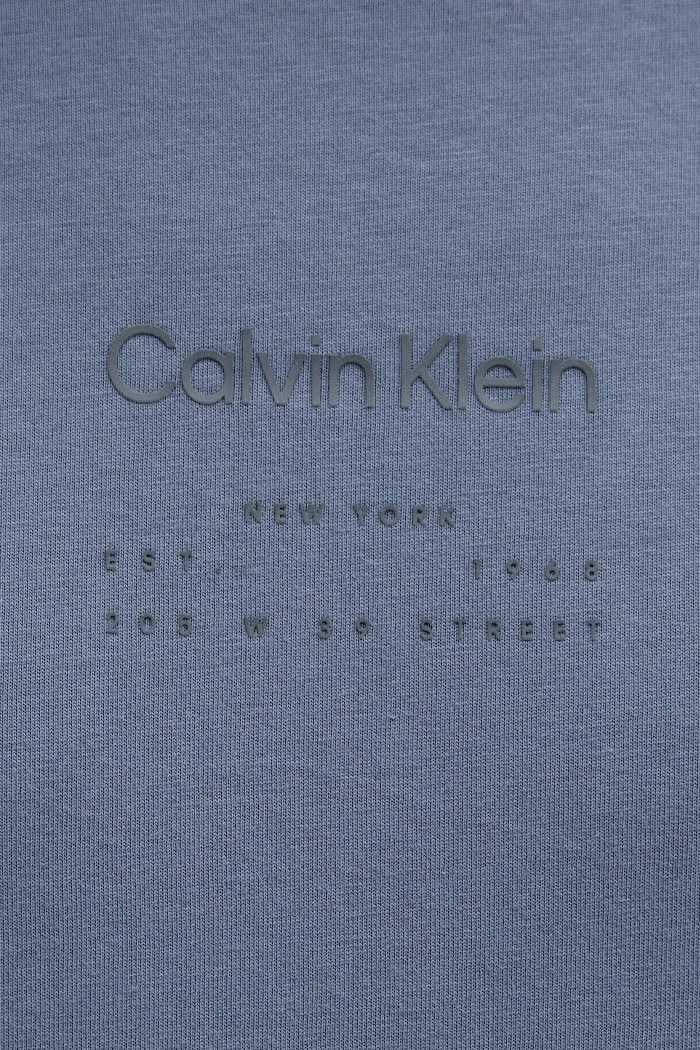 Pamučna majica Calvin Klein plava K10K114172