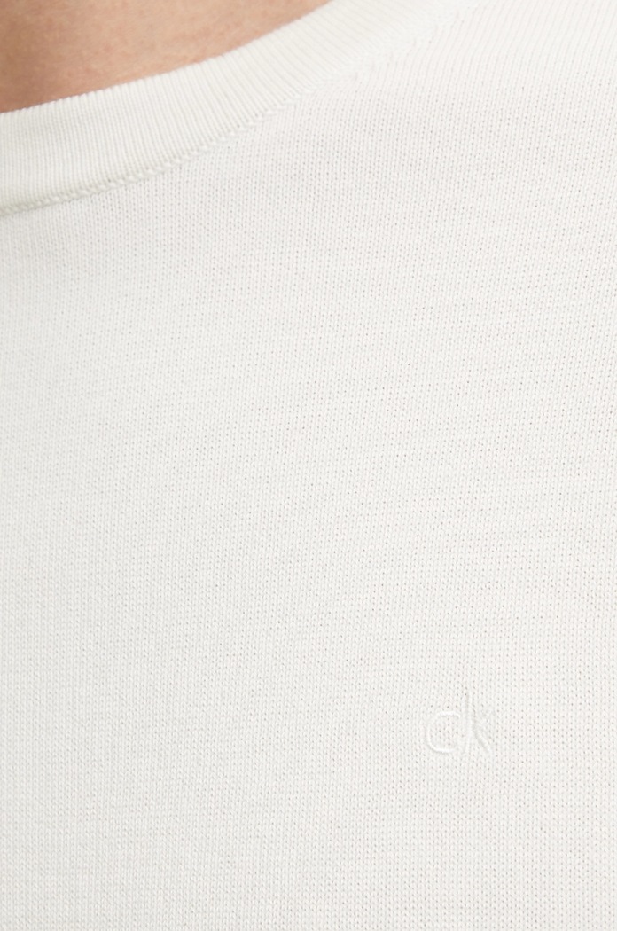 Calvin Klein pulover de bumbac K10K114485 bej