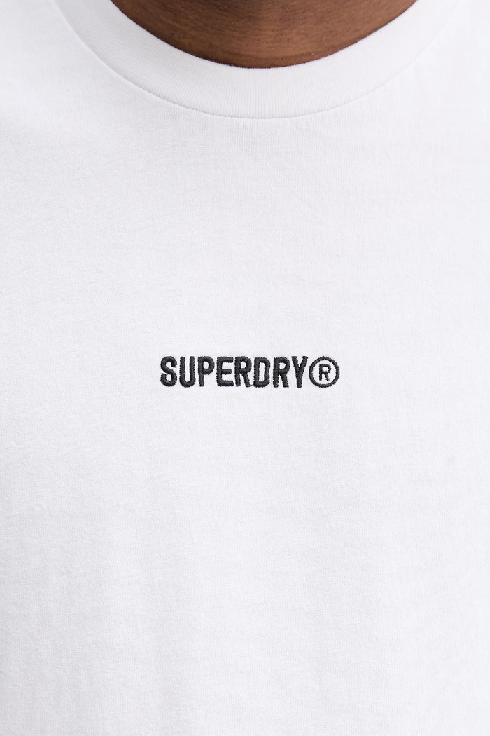Bavlněné tričko Superdry M1012131A.U4Y bílá