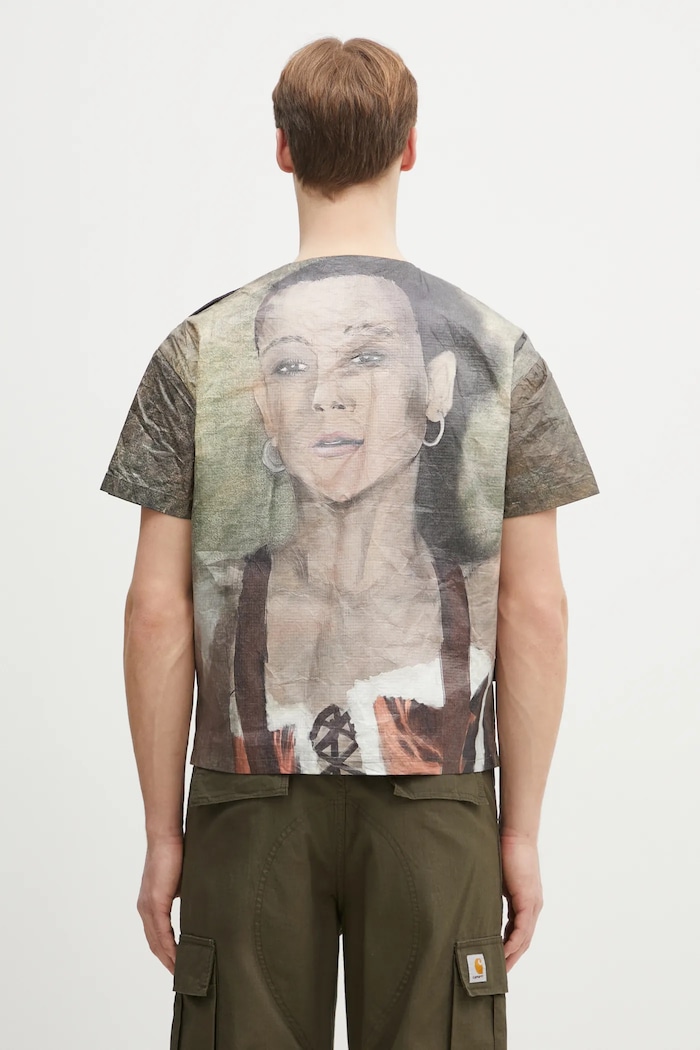 Îmbrăcăminte Andersson Bell tricou Remy Printed Tyvek atb1269u bej