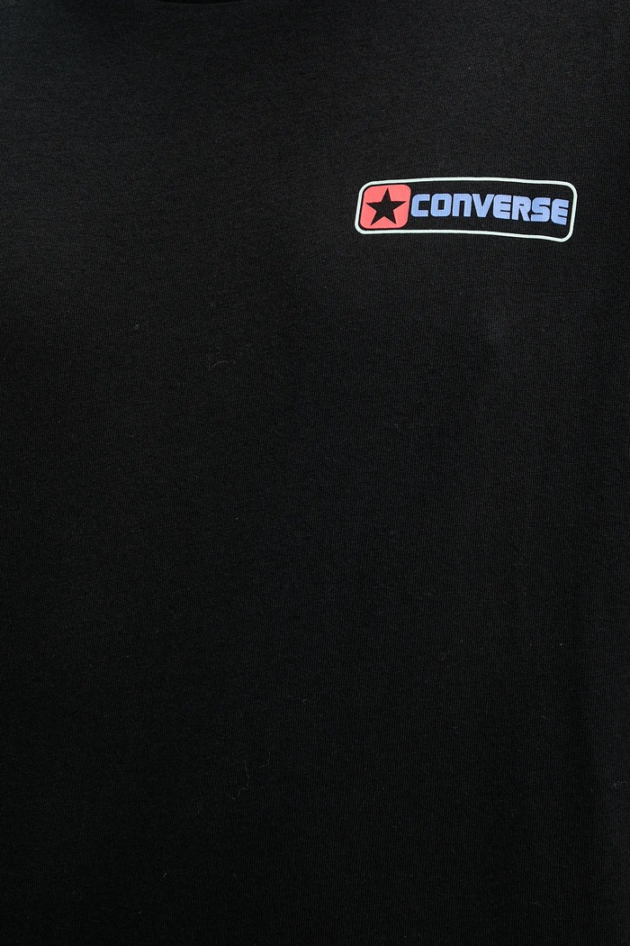 Bavlnené tričko Converse 10027993.A01 čierna