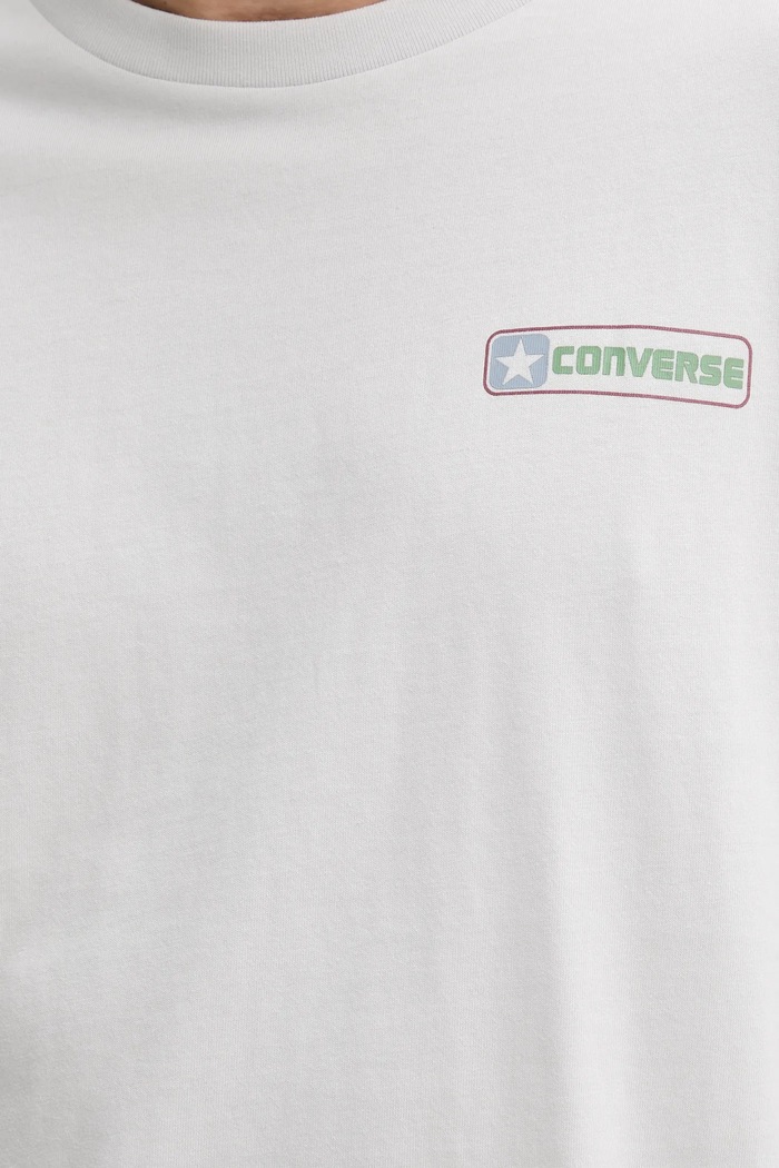 Converse tricou din bumbac 10027993.A03 gri