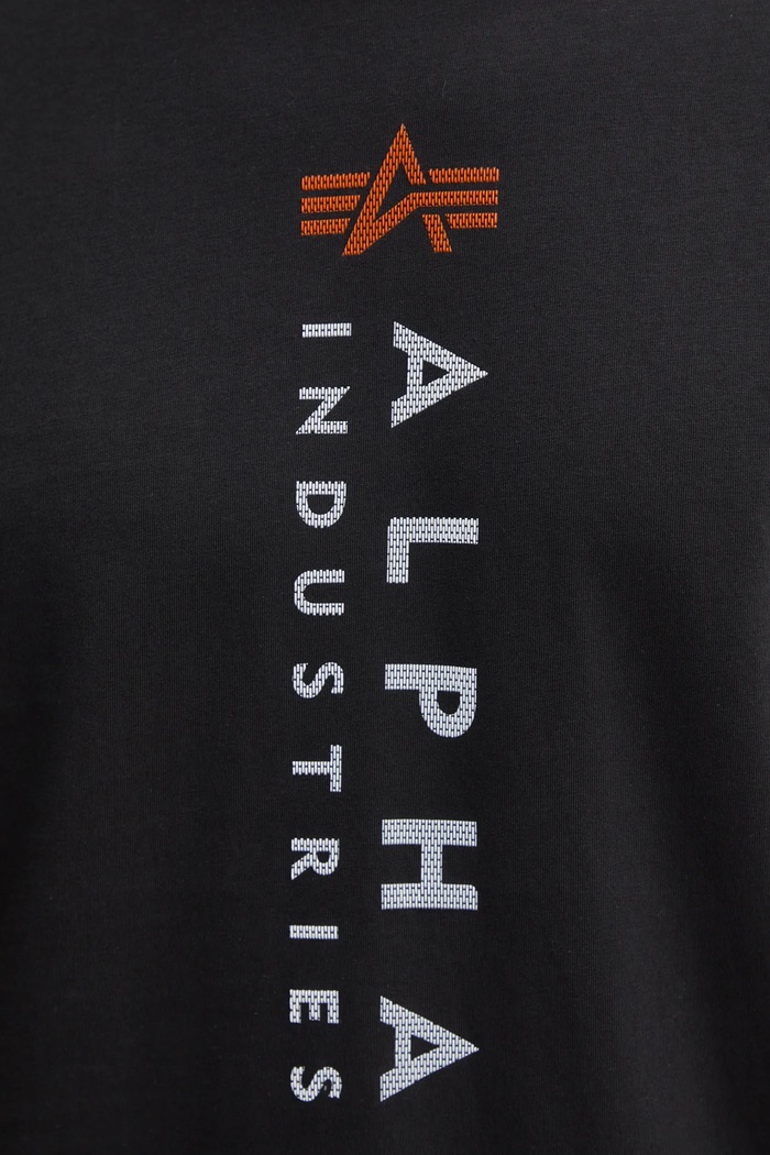 Alpha Industries tricou din bumbac R Print T 136509 negru
