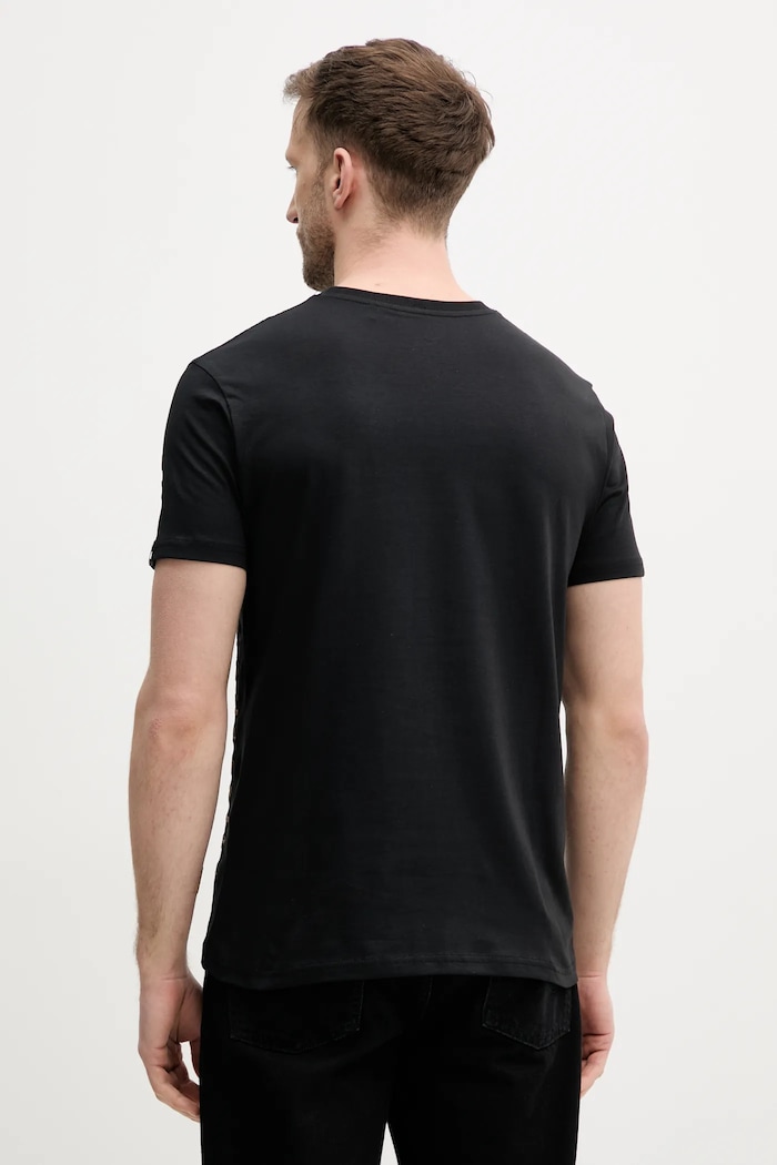 Abbigliamento Alpha Industries t-shirt in cotone Camo Sleeve T 156522 nero