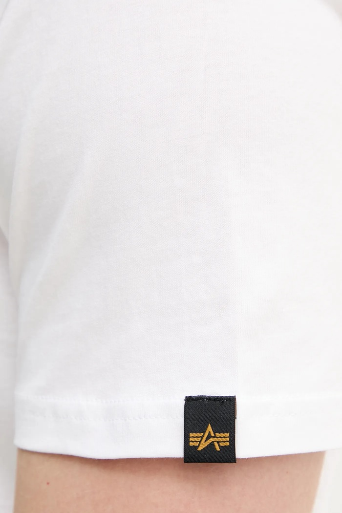 Pamučna majica Alpha Industries Freedom T 156539 bijela