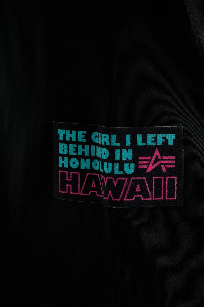 Alpha Industries t-shirt bawełniany Aloha Flower T BP 156523 czarny