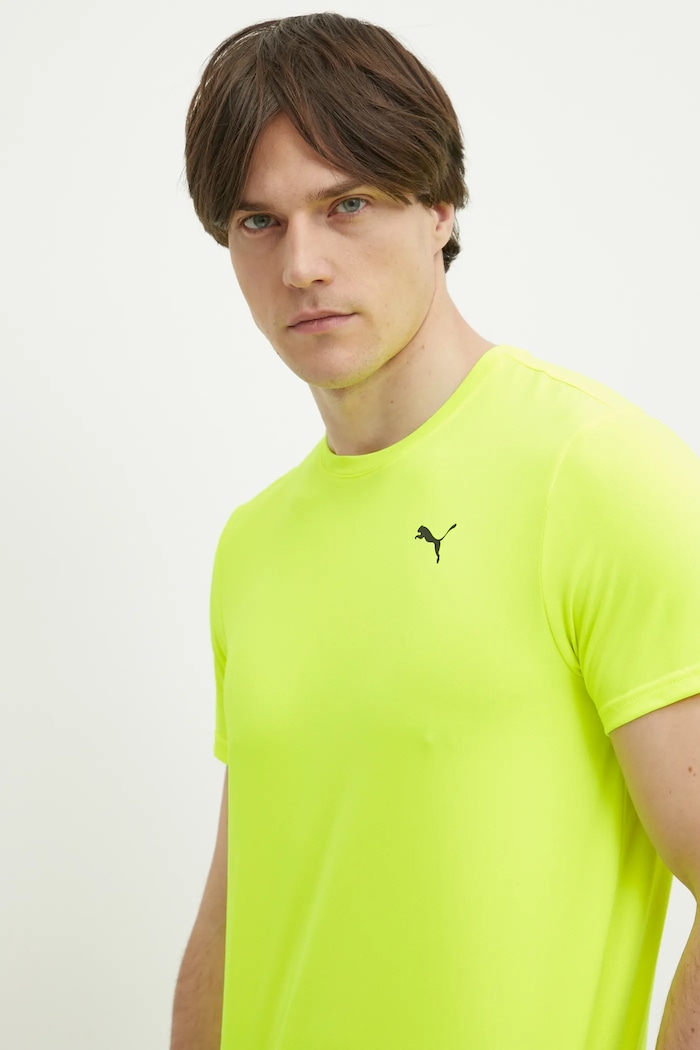 Tricou de antrenament pentru bărbați Essentials Solid cat Tee Puma 525908 galben