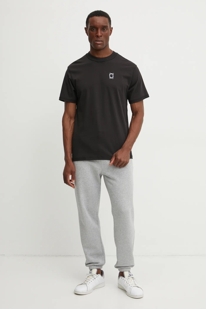 Βαμβακερό μπλουζάκι Puma 630514 μαύρο SS25