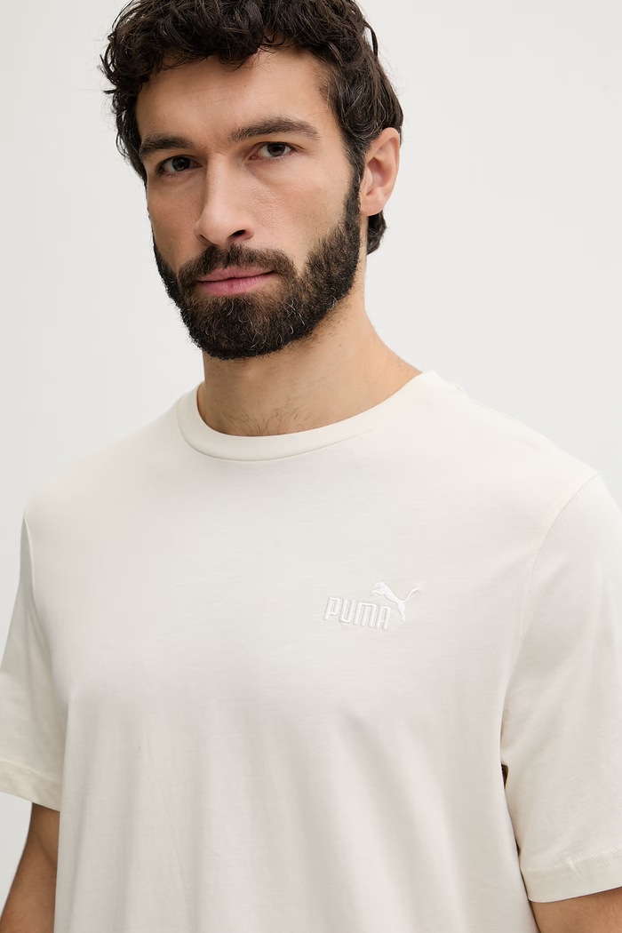 Puma tričko pánske bavlnené béžová 682535