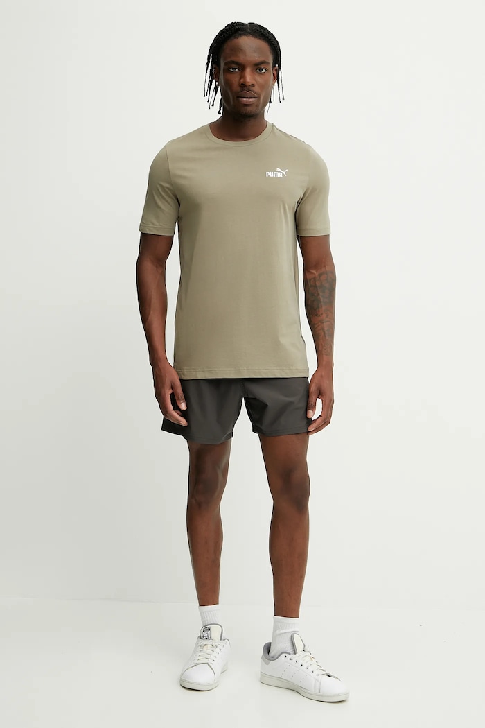 Puma t-shirt ανδρικό βαμβακερό 682535 πράσινο SS26
