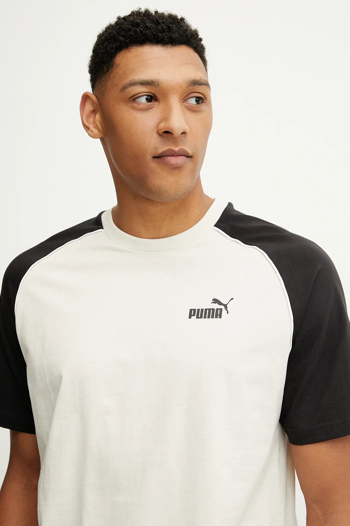 Bavlnené tričko Puma béžová 684616