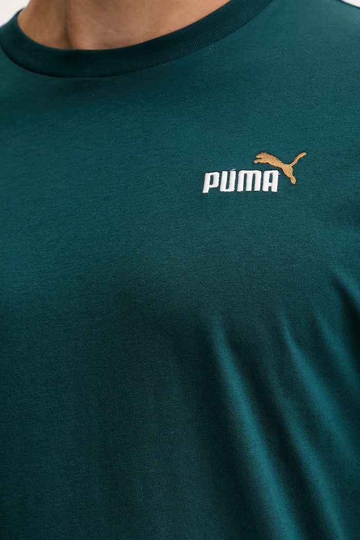 Bavlněné tričko Puma 684717 zelená