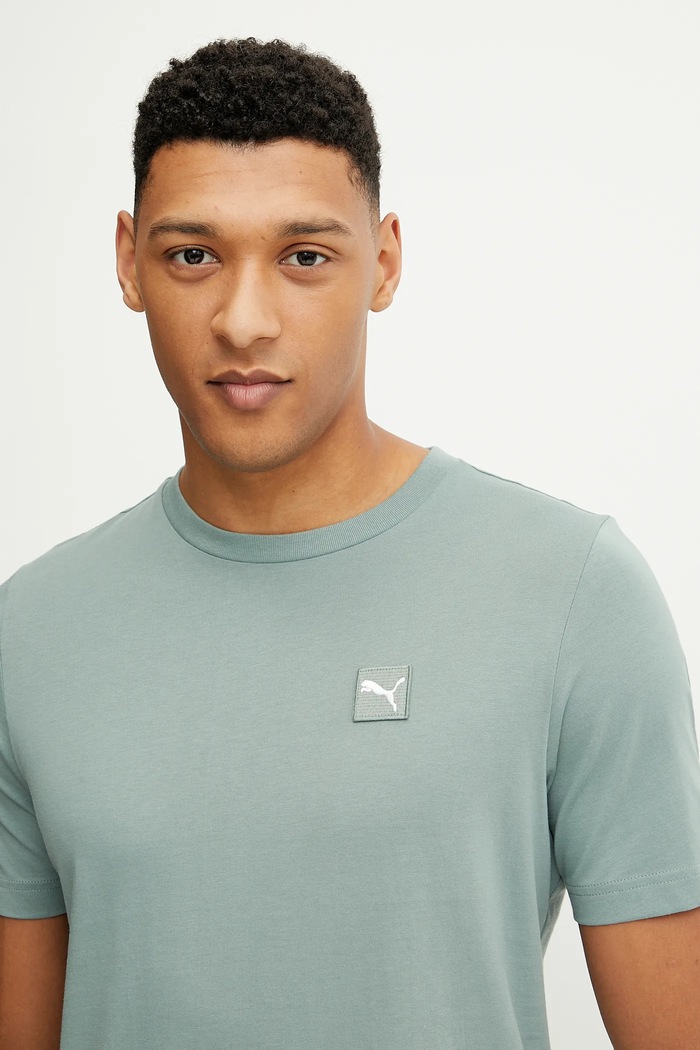 Puma pamut póló ESS ELEVATED zöld 684726