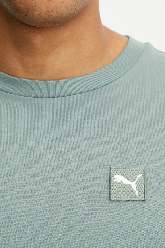 Puma pamut póló ESS ELEVATED 684726 zöld